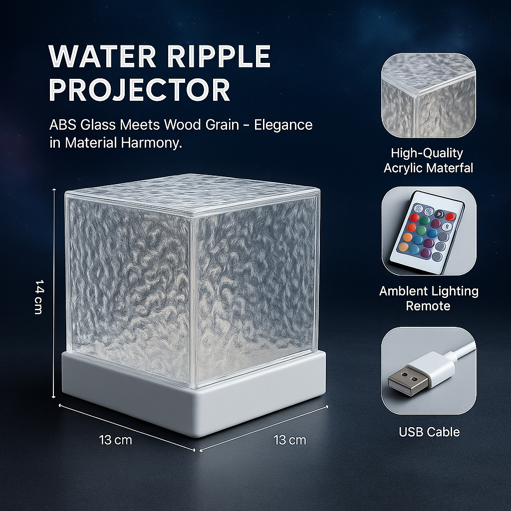 AuraWave™ Premium Acrylic Ambient Lamp – Relaxation, Decor & Mood Lighting