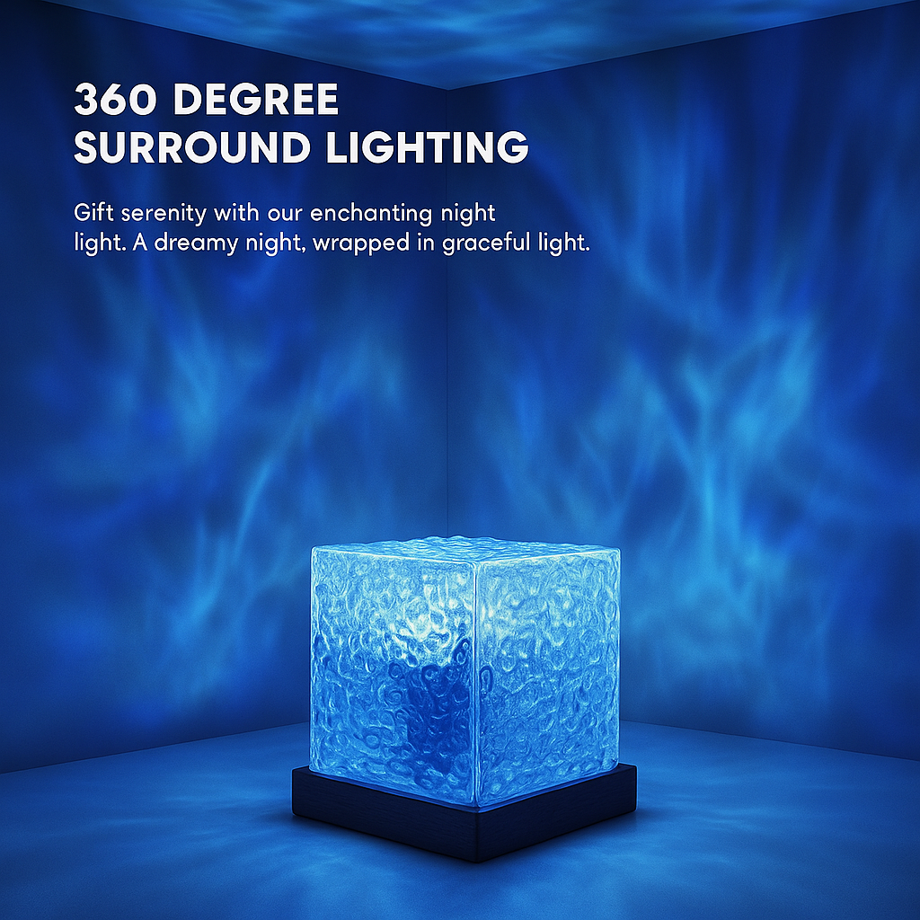 AuraWave™ Premium Acrylic Ambient Lamp – Relaxation, Decor & Mood Lighting